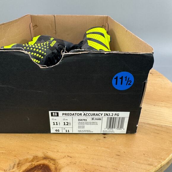 Adidas Predator Accuracy.2 FG Mens Size 11.5 Soccer Cleats Football Boots NEW - Picture 9 of 9